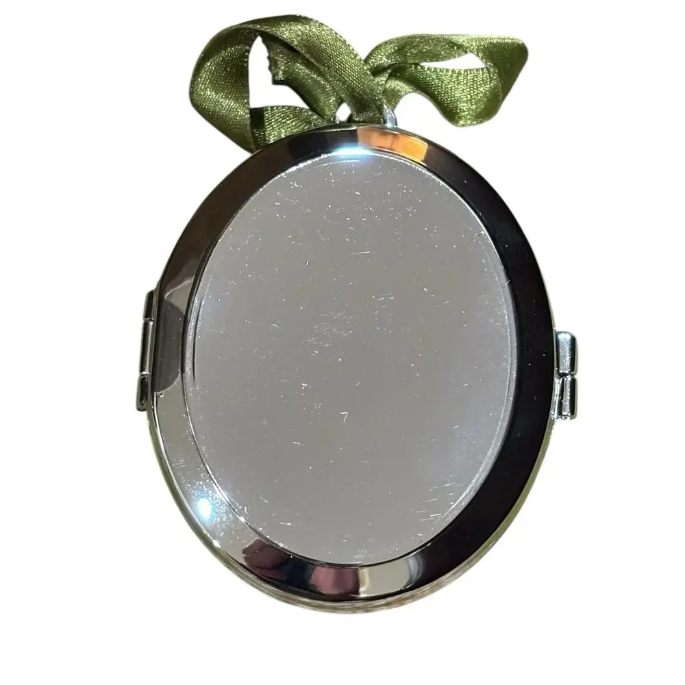 Vintage Pottery Barn Picture Frame Locket Ornament Silver Plated 2005